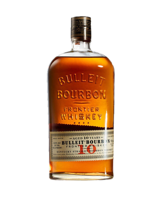 Bulleit Bourbon 10 Year Old whiskey bottle