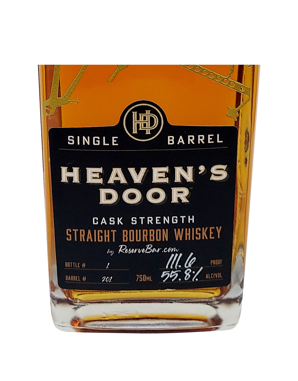 Heaven's Door Cask Strength Single Barrel Straight Bourbon Whiskey by ReserveBar (Limited Edition)