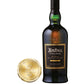 Ardbeg Uigeadail Single Malt Scotch Whisky bottle and awards