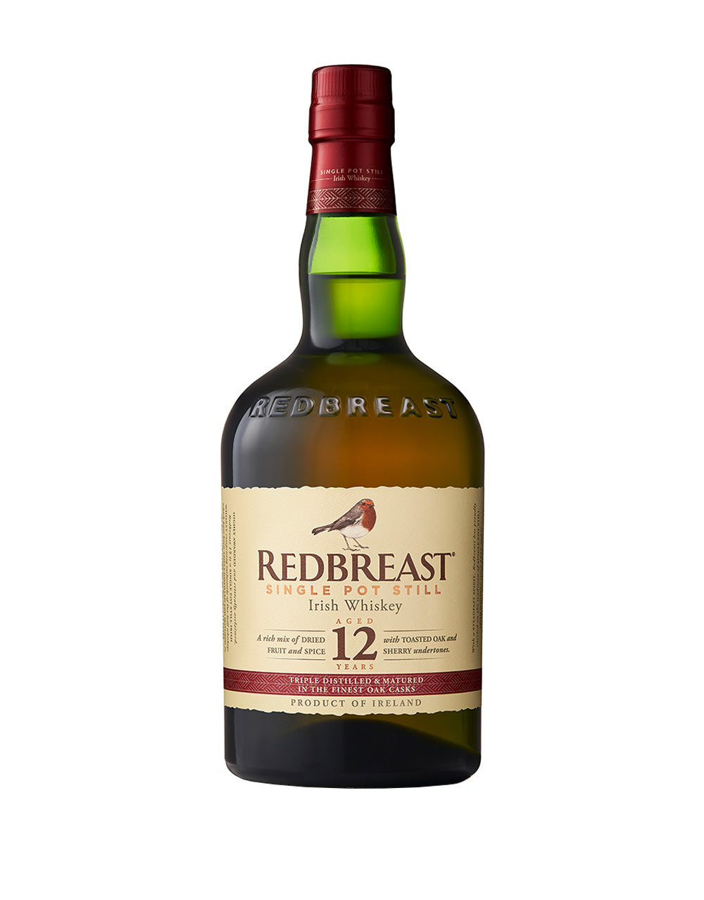 Redbreast 12-Year-Old Single Pot Still Irish Whiskey bottle