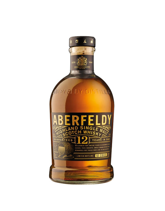 Aberfeldy 12 Years Old Single Malt Scotch Whisky bottle