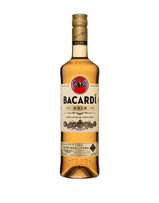 Bacardí Gold rum bottle
