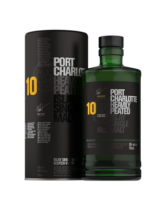 Bruichladdich® Port Charlotte 10 Heavily Peated Single Malt Scotch Whisky bottle