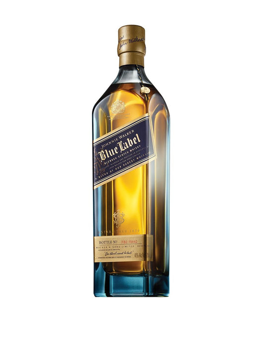 Johnnie Walker Blue Label scotch whisky bottle test