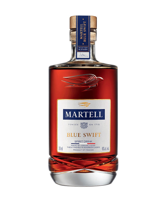 Martell Blue Swift Cognac bottle